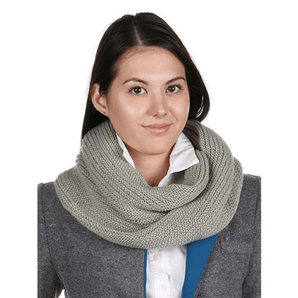 Ladies Grey Winter Scarf